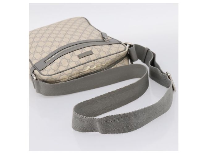 Borsa a tracolla GUCCI GG Supreme PVC Beige Silver 201448 Auth mr2814 Argento - vista 8