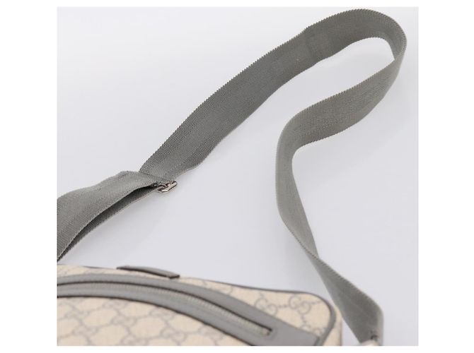 Borsa a tracolla GUCCI GG Supreme PVC Beige Silver 201448 Auth mr2814 Argento - vista 9
