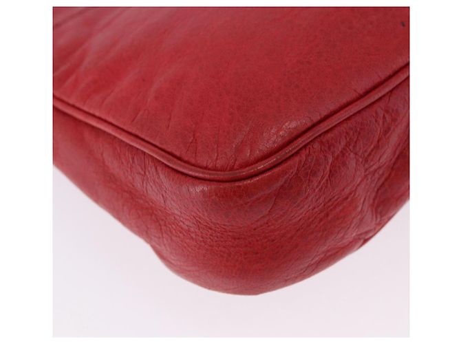 BALENCIAGA Borsa a tracolla The Hip in pelle rossa 242803 Auth 196657A Rosso - vista 15