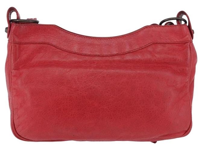 BALENCIAGA Borsa a tracolla The Hip in pelle rossa 242803 Auth 196657A Rosso - vista 2