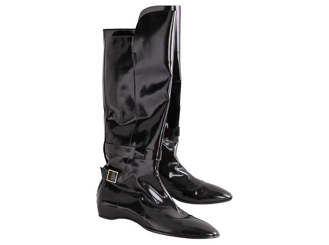 Botas Tod's de charol negro - vista 3