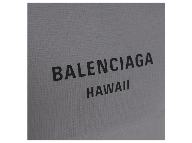 BALENCIAGA Shopping Tote Bag XXS Leder 2way Grau Silber 555140 Auth BA15153V Braun - Ansicht 19
