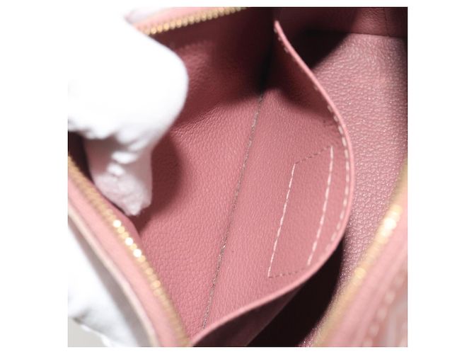 LOUIS VUITTON Monogram Vernis Ikat Flower Pochette Cosmetic M90046 Auth BA15040 Rosa - vista 20