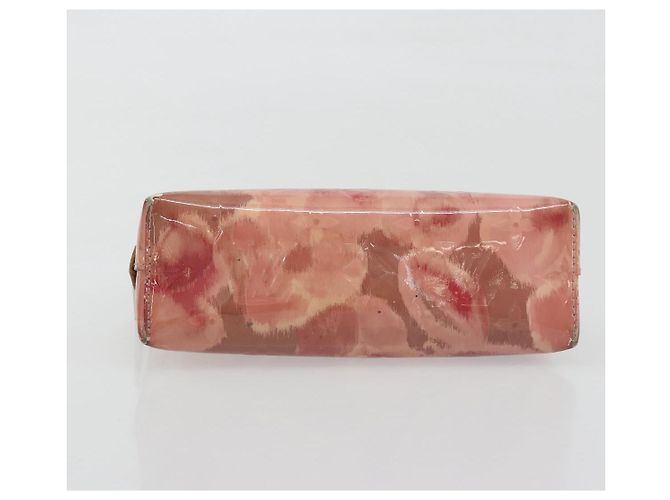 LOUIS VUITTON Monogram Vernis Ikat Flower Pochette Cosmetic M90046 Auth BA15040 Rosa - vista 6
