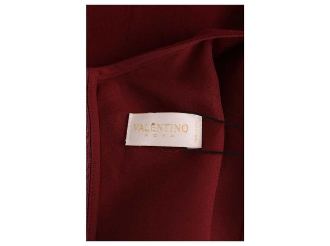 Vestido burdeos Valentino - vista 5