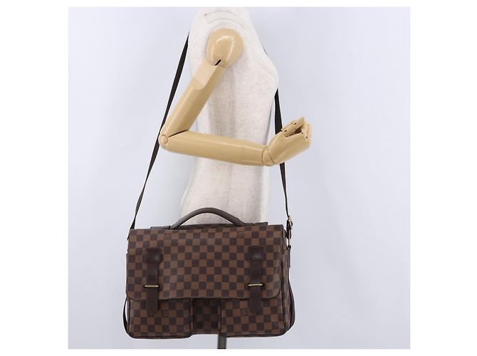 LOUIS VUITTON Damier Ebene Broadway Shoulder Bag N42270 LV Auth 198343 - vista 26