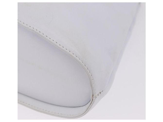 Borsa Salvatore Ferragamo Gancini in pelle 2way White Gold Auth 196350 - vista 10