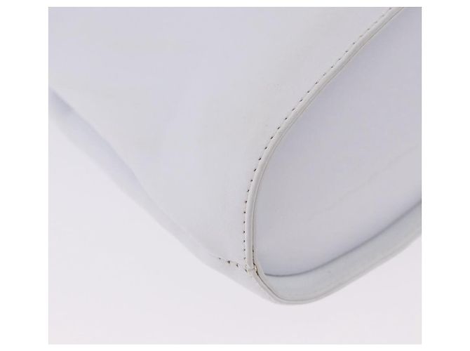 Borsa Salvatore Ferragamo Gancini in pelle 2way White Gold Auth 196350 - vista 15