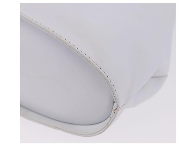 Borsa Salvatore Ferragamo Gancini in pelle 2way White Gold Auth 196350 - vista 16