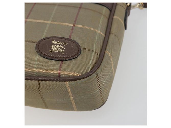 Borsa a tracolla Burberrys Nova Check Canvas Beige Tono Oro Auth BA14774 - vista 15
