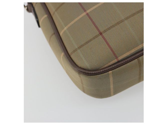Borsa a tracolla Burberrys Nova Check Canvas Beige Tono Oro Auth BA14774 - vista 18