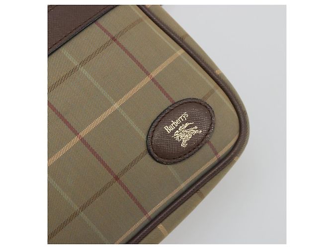 Borsa a tracolla Burberrys Nova Check Canvas Beige Tono Oro Auth BA14774 - vista 19