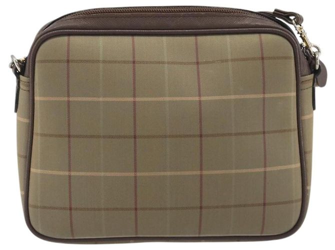 Borsa a tracolla Burberrys Nova Check Canvas Beige Tono Oro Auth BA14774 - vista 2