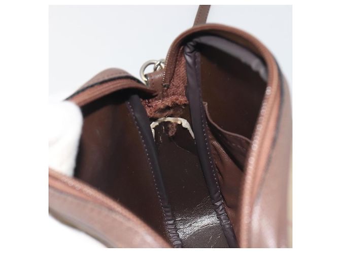 Borsa a tracolla Burberrys Nova Check Canvas Beige Tono Oro Auth BA14774 - vista 21