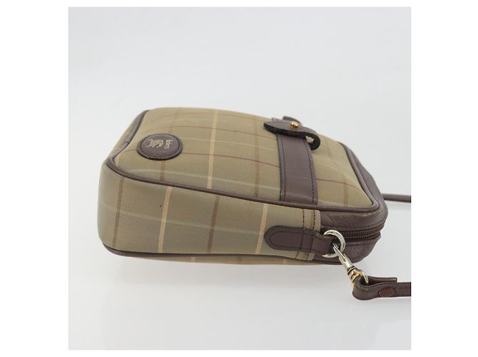 Borsa a tracolla Burberrys Nova Check Canvas Beige Tono Oro Auth BA14774 - vista 3