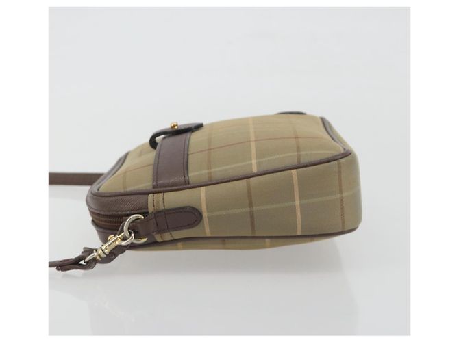 Borsa a tracolla Burberrys Nova Check Canvas Beige Tono Oro Auth BA14774 - vista 4