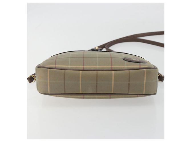 Borsa a tracolla Burberrys Nova Check Canvas Beige Tono Oro Auth BA14774 - vista 5