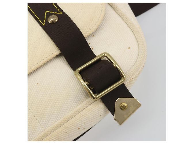 Borsa LOUIS VUITTON Antigua Buzas PM Canvas White Brown M40042 LV Auth bs36763 Marrone Bianco - vista 18