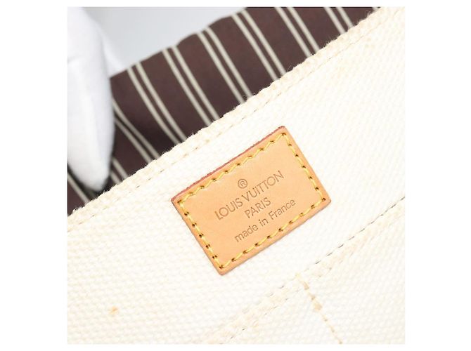 Borsa LOUIS VUITTON Antigua Buzas PM Canvas White Brown M40042 LV Auth bs36763 Marrone Bianco - vista 20
