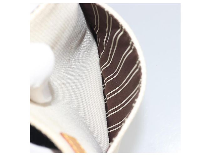 Borsa LOUIS VUITTON Antigua Buzas PM Canvas White Brown M40042 LV Auth bs36763 Marrone Bianco - vista 23
