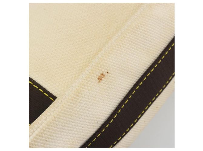 Borsa LOUIS VUITTON Antigua Buzas PM Canvas White Brown M40042 LV Auth bs36763 Marrone Bianco - vista 9