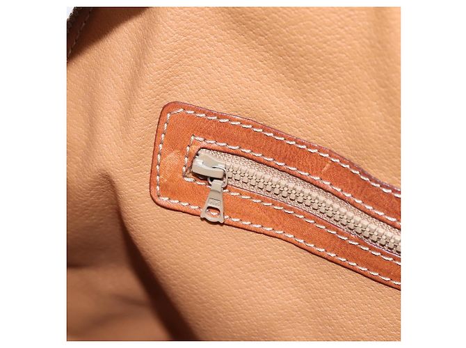 Céline Borsa a mano CELINE Macadam Canvas PVC Leather Brown Gold Auth mr2818 Marrone D'oro - vista 20