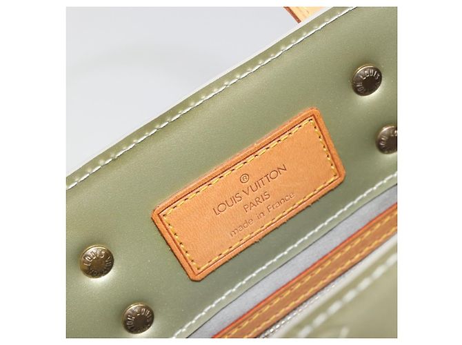 LOUIS VUITTON Monogram Vernis Reade PM Hand Bag Gris M91145 LV Auth am12277V Grigio - vista 19