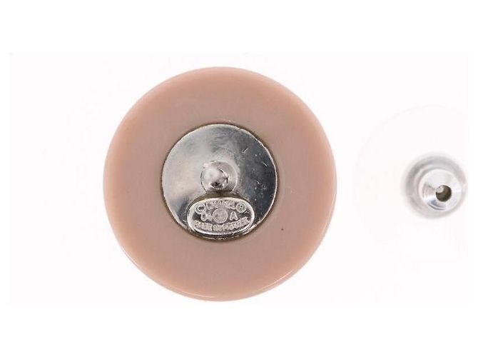 CHANEL Pierce Plastic Pink CC Auth 198812A - Ansicht 10