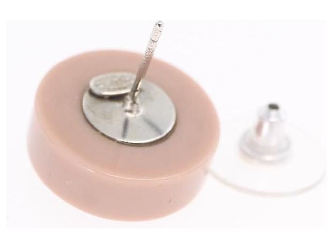 CHANEL Pierce Plastic Pink CC Auth 198812A - Ansicht 6