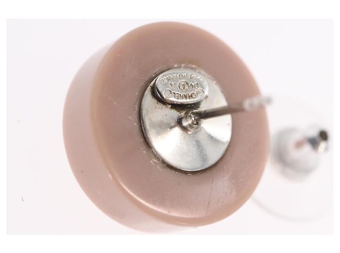 CHANEL Pierce Plastic Pink CC Auth 198812A - Ansicht 7