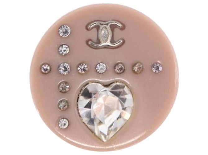 CHANEL Pierce Plastic Pink CC Auth 198812A - Ansicht 8