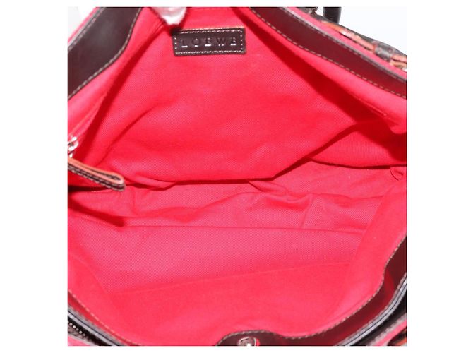Borsa a mano LOEWE in pelle nera argento autentica ep15767 Nero - vista 11