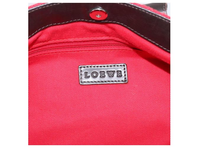 Borsa a mano LOEWE in pelle nera argento autentica ep15767 Nero - vista 17