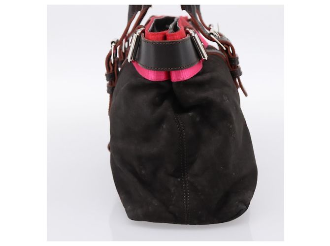 Borsa a mano LOEWE in pelle nera argento autentica ep15767 Nero - vista 4