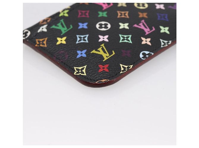 LOUIS VUITTON Monogram Multicolor Pochette Cles NM Purse M60279 Auth 198771V Noir - vue 16