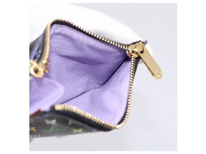 LOUIS VUITTON Monogram Multicolor Pochette Cles NM Purse M60279 Auth 198771V Noir - vue 18