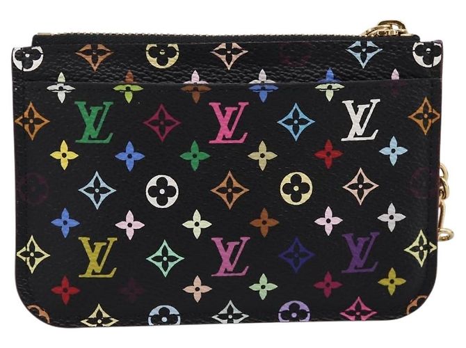 LOUIS VUITTON Monogram Multicolor Pochette Cles NM Purse M60279 Auth 198771V Noir - vue 2