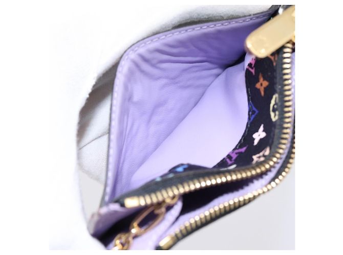 LOUIS VUITTON Monogram Multicolor Pochette Cles NM Purse M60279 Auth 198771V Noir - vue 20