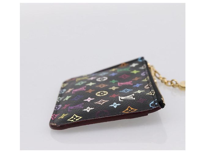 LOUIS VUITTON Monogram Multicolor Pochette Cles NM Purse M60279 Auth 198771V Noir - vue 4