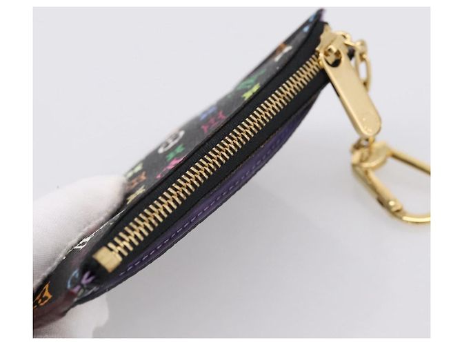 LOUIS VUITTON Monogram Multicolor Pochette Cles NM Purse M60279 Auth 198771V Noir - vue 5