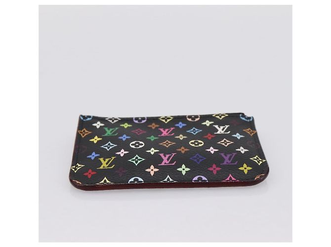 LOUIS VUITTON Monogram Multicolor Pochette Cles NM Purse M60279 Auth 198771V Noir - vue 7