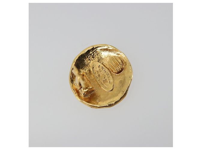 Orecchini Leone CHANEL Metallo Tono Oro CC Auth 198845 - vista 9
