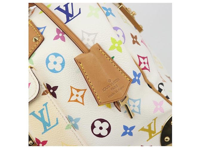 LOUIS VUITTON Monogram Multicolor Speedy 30 Handtasche White M92643 LV Auth BA14767V Weiß - Ansicht 9