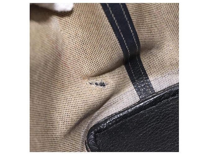Hermès Borsa a mano HERMES Garden Party PM Canvas 2way Gray Silver Auth ka5795 Marrone Argento - vista 11