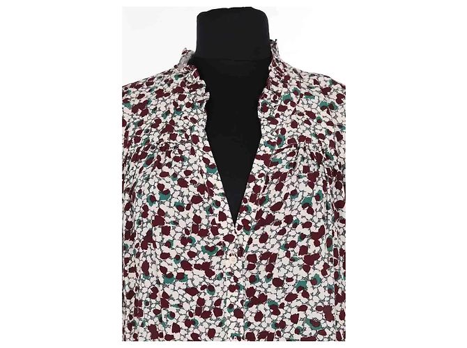 Vestido Ba&Sh burdeos de viscosa - vista 2