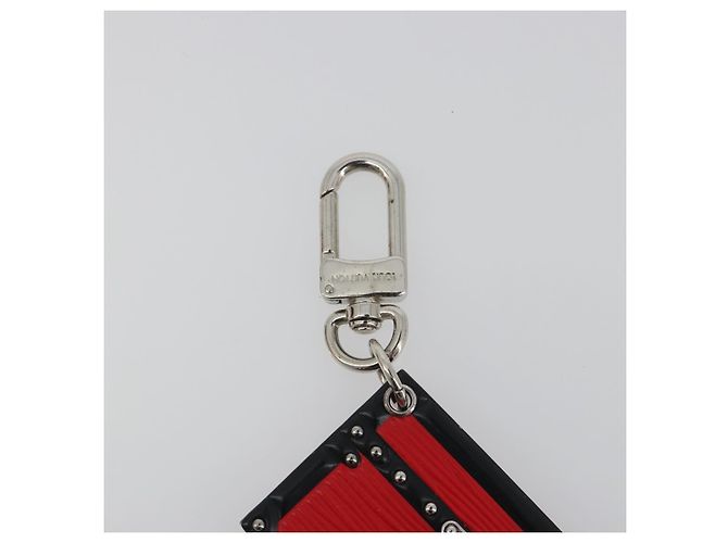 LOUIS VUITTON Ciondolo Borsa Epi Petite Malle Rosso LV Auth 195949M - vista 3