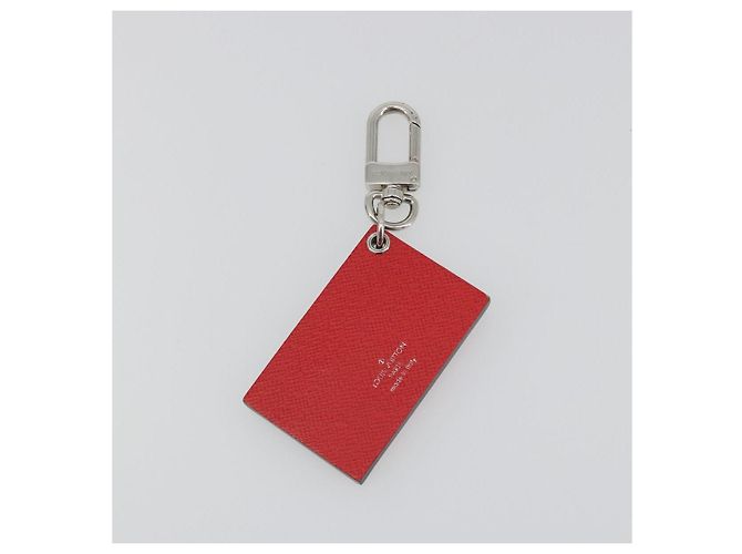 LOUIS VUITTON Ciondolo Borsa Epi Petite Malle Rosso LV Auth 195949M - vista 5