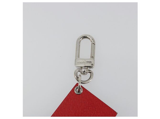 LOUIS VUITTON Ciondolo Borsa Epi Petite Malle Rosso LV Auth 195949M - vista 6