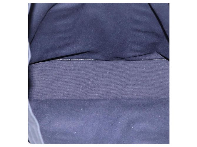 Hermès Borsa HERMES Fourre Tout MM in cotone blu navy argento Auth BA15062 - vista 10