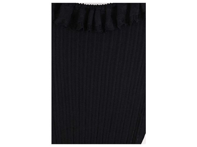 Alaïa Schwarzes Viskose Kleid L - Ansicht 2